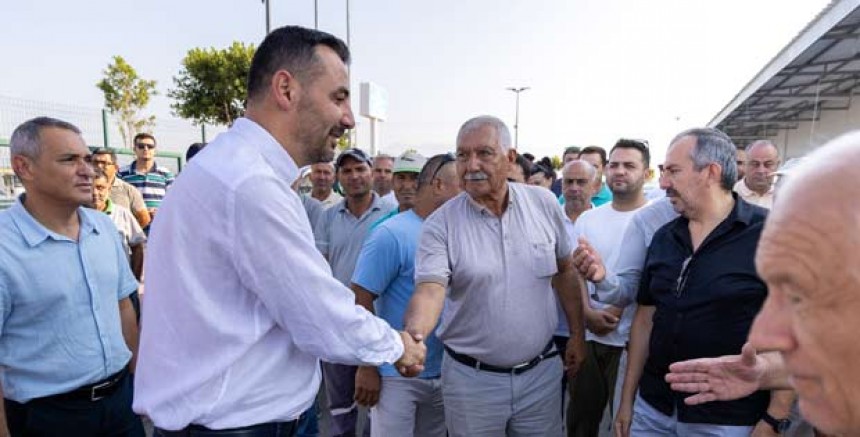 BAŞKAN VEKİLİ ÇİÇEK’TEN ŞANTİYE VE KURUM ZİYARETLERİ