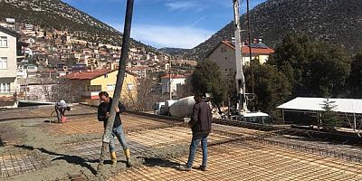 Akseki’de Mezarlık Hizmet Binası yapılıyor