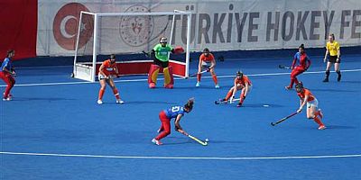 Alanya da Avrupa kadınlar açık kulüpler hokey şampiyonası yapıldı