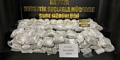 Antalya emniyetinden uyuşturucu satıcılarına büyük darbe