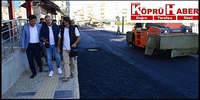 Barbaros Caddesi’ne sıcak asfalt çalışması başladı