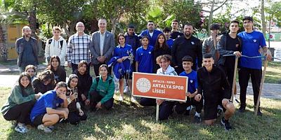 Geleceğin sporcuları zeytin fidanı dikti 