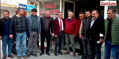 Hasan Çelik esnaf ziyaretlerine devam ediyor.