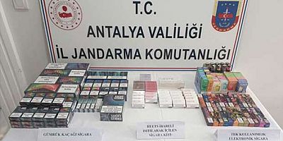 Jandarmadan kaçak sigara ve elektronik sigara operasyonu