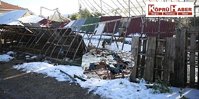 Konyaaltında yıkılan ağıl ve ahır yeniden yapılıyor