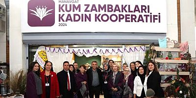 KUM ZAMBAKLARI KADIN KOOPERATİFİ, PAZARTESİ PAZARI'NDA AÇILDI