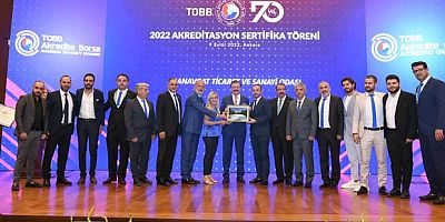 MATSO, 5 yıldızlı oda sertifikasını Ankara’da aldı