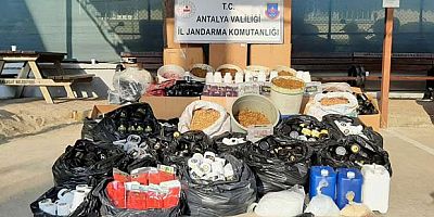 Nargile tütün imalathanesine baskın