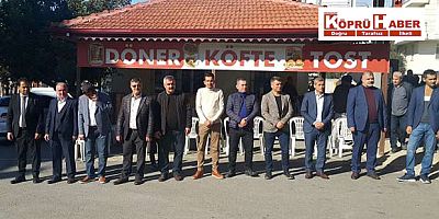 Pazarcılar odası yönetimi üyeleri ile mevlit yemeğinde buluştu.