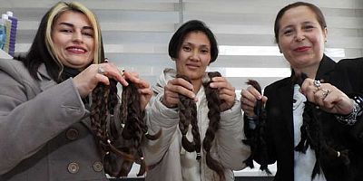 Tekvandocu ev hanımlarından saç bağışı