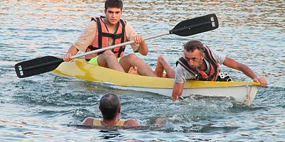 Titreyengöl’e giren turist zorla çıkarıldı