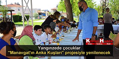 Yangınzede çocuklar 