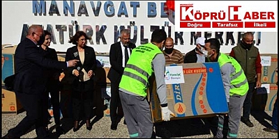 Yangınzede vatandaşlara sobaları teslim edildi